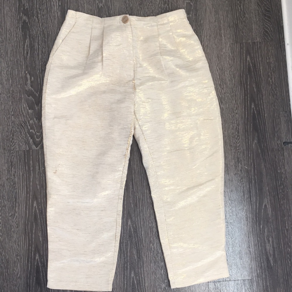 Anthropologie Corey Calter Shimmer Trousers